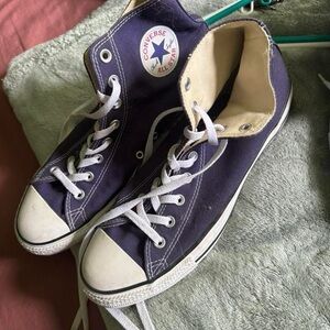 Converse Navy High-Top Sneakers with White Accents